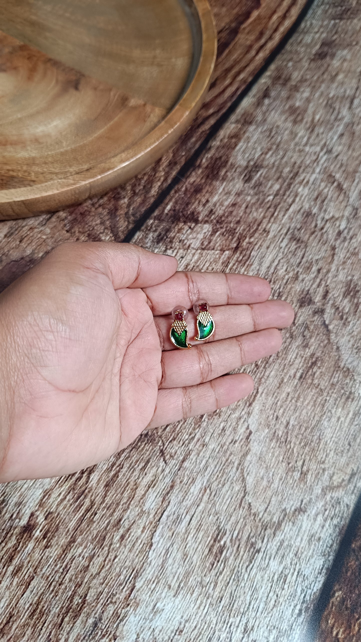 Invisible Mango Necklace with Stud IN1002