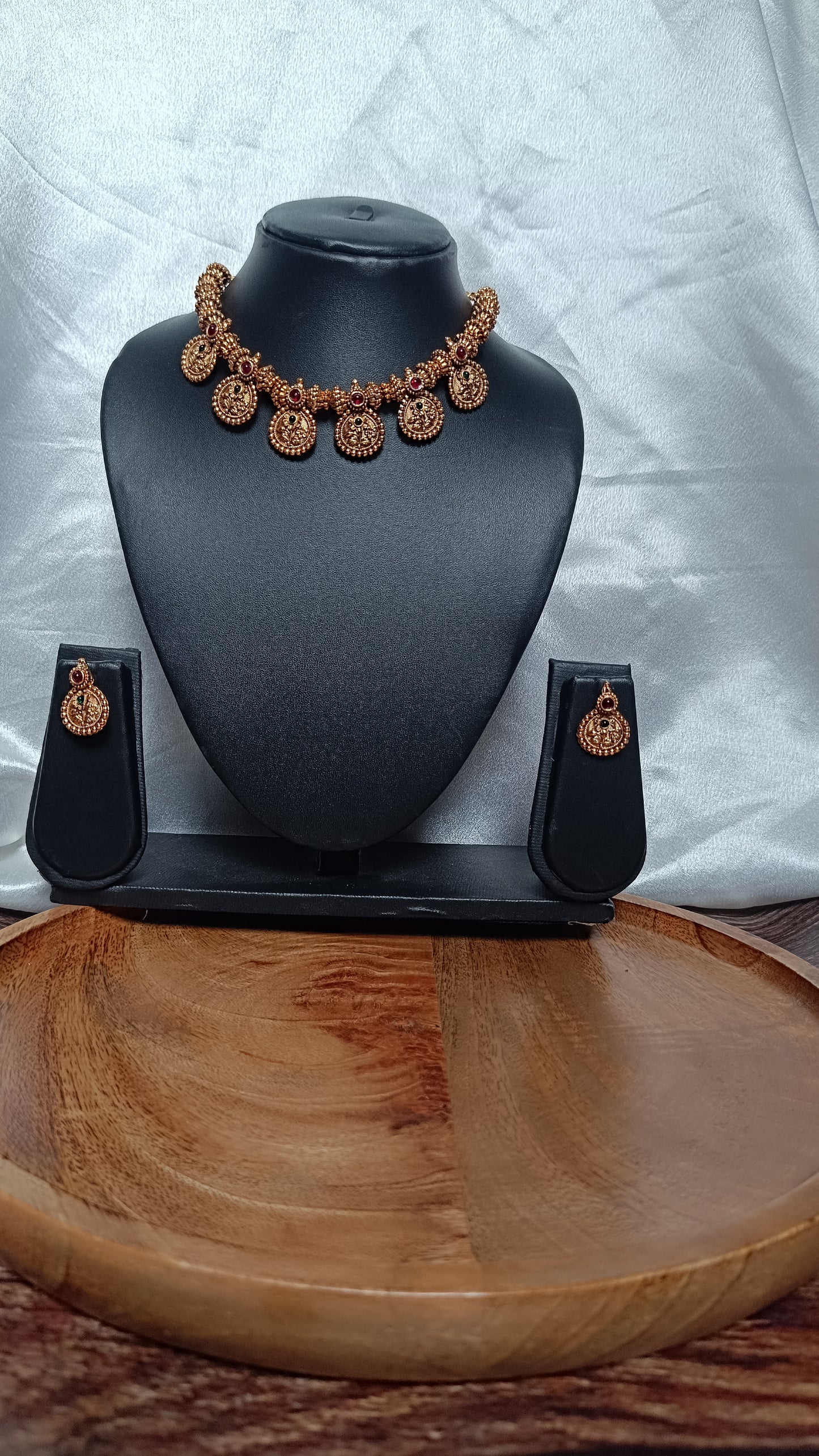 Antique Non-Idol Coin Necklace Set NEC1004